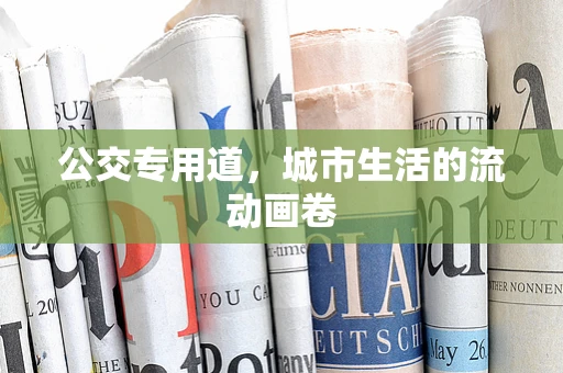 公交专用道，城市生活的流动画卷