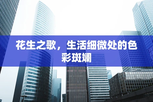 花生之歌，生活细微处的色彩斑斓