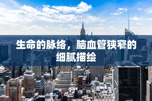 生命的脉络，脑血管狭窄的细腻描绘
