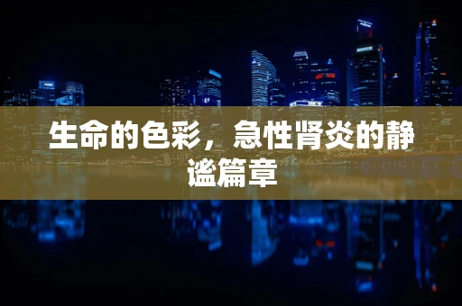 生命的色彩，急性肾炎的静谧篇章