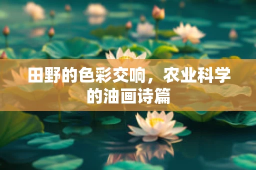 田野的色彩交响，农业科学的油画诗篇