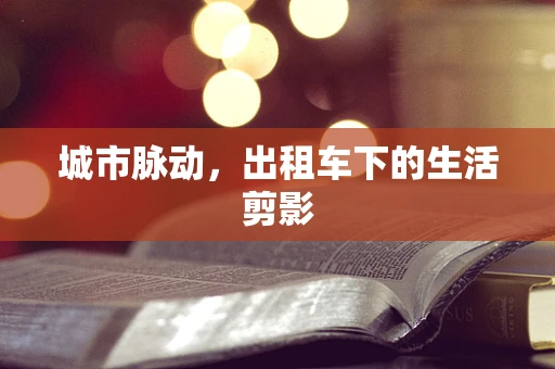 城市脉动，出租车下的生活剪影