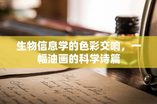 生物信息学的色彩交响，一幅油画的科学诗篇