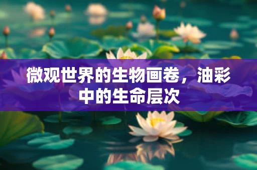微观世界的生物画卷，油彩中的生命层次