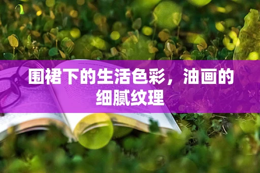 围裙下的生活色彩，油画的细腻纹理
