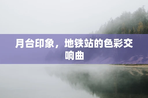 月台印象，地铁站的色彩交响曲