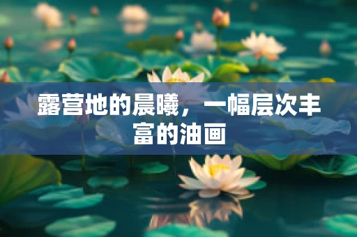 露营地的晨曦，一幅层次丰富的油画