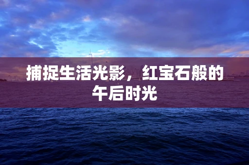 捕捉生活光影，红宝石般的午后时光