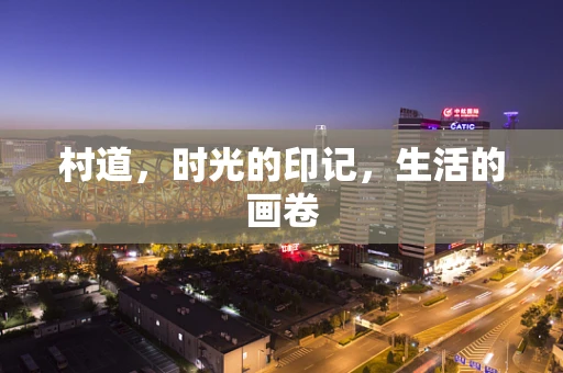 村道，时光的印记，生活的画卷