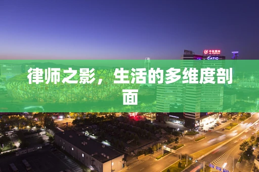 律师之影，生活的多维度剖面
