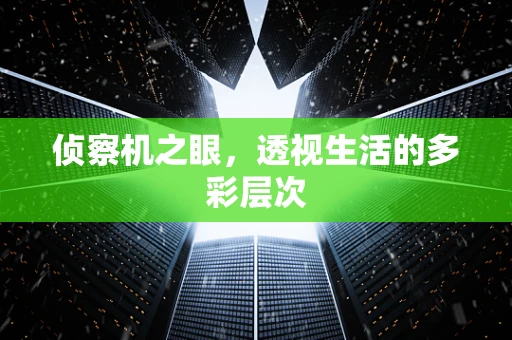 侦察机之眼，透视生活的多彩层次