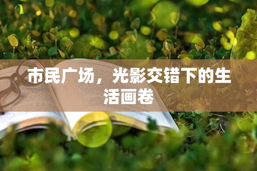 市民广场，光影交错下的生活画卷