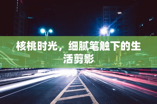 核桃时光，细腻笔触下的生活剪影