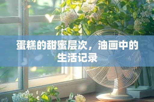 蛋糕的甜蜜层次，油画中的生活记录