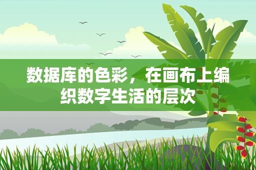 数据库的色彩，在画布上编织数字生活的层次