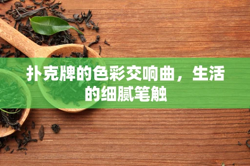 扑克牌的色彩交响曲，生活的细腻笔触