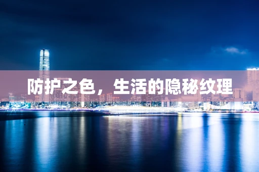防护之色，生活的隐秘纹理