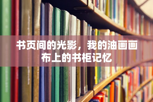 书页间的光影，我的油画画布上的书柜记忆