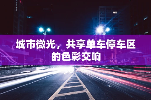 城市微光，共享单车停车区的色彩交响
