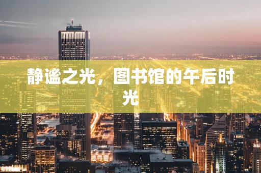 静谧之光，图书馆的午后时光