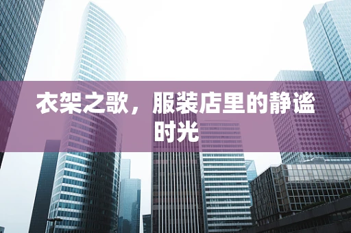 衣架之歌，服装店里的静谧时光