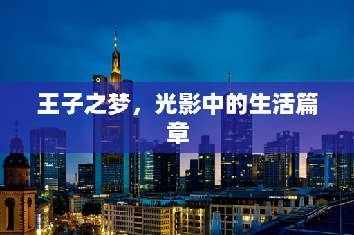 王子之梦，光影中的生活篇章