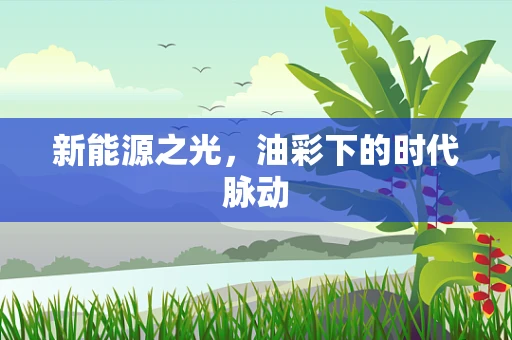 新能源之光，油彩下的时代脉动