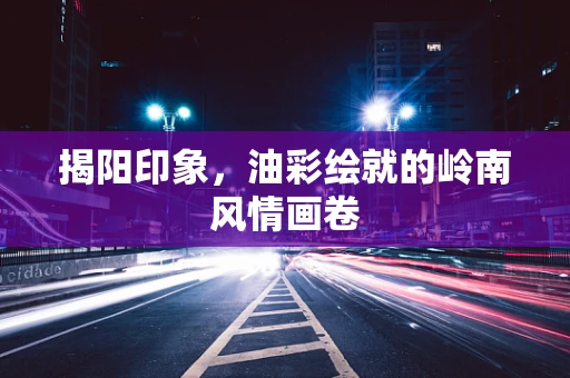 揭阳印象，油彩绘就的岭南风情画卷
