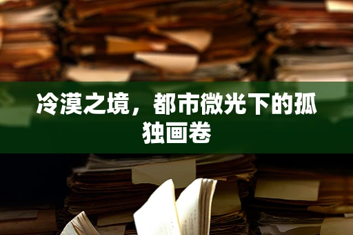 冷漠之境，都市微光下的孤独画卷