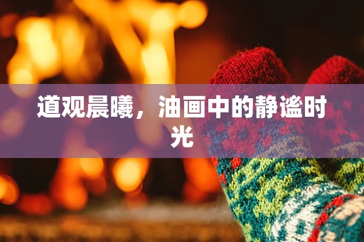道观晨曦，油画中的静谧时光