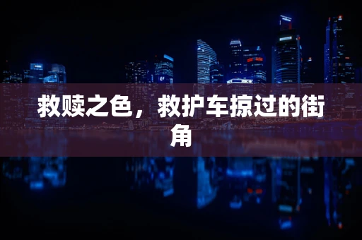 救赎之色，救护车掠过的街角