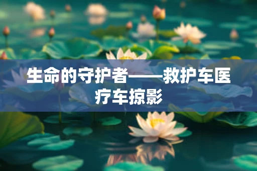 生命的守护者——救护车医疗车掠影