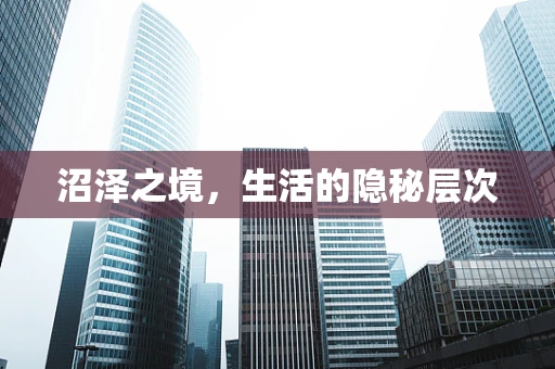 沼泽之境，生活的隐秘层次