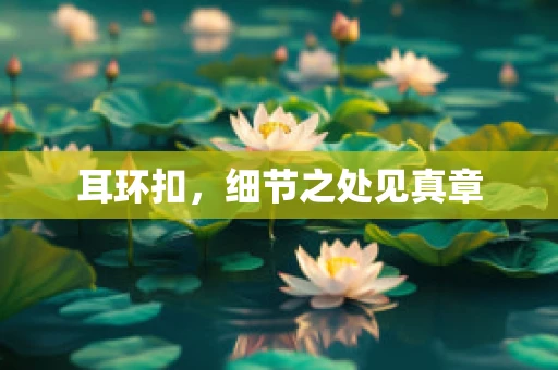 耳环扣，细节之处见真章