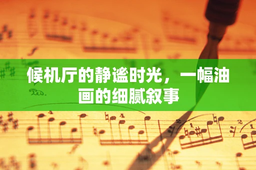 候机厅的静谧时光，一幅油画的细腻叙事