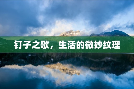 钉子之歌，生活的微妙纹理