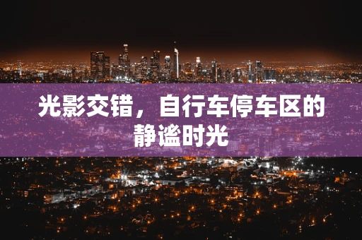 光影交错，自行车停车区的静谧时光