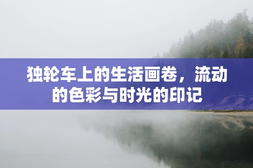 独轮车上的生活画卷，流动的色彩与时光的印记