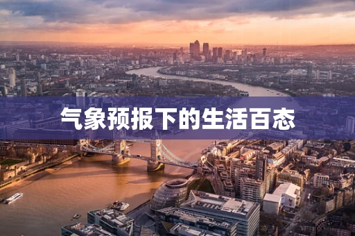 气象预报下的生活百态