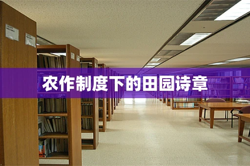 农作制度下的田园诗章