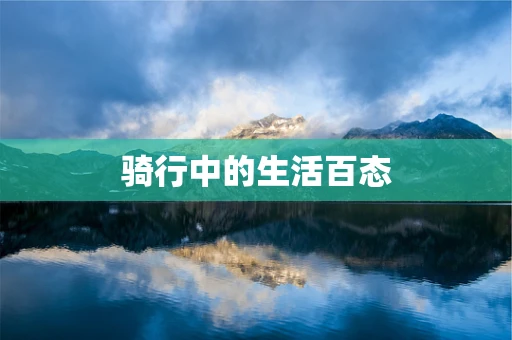 骑行中的生活百态