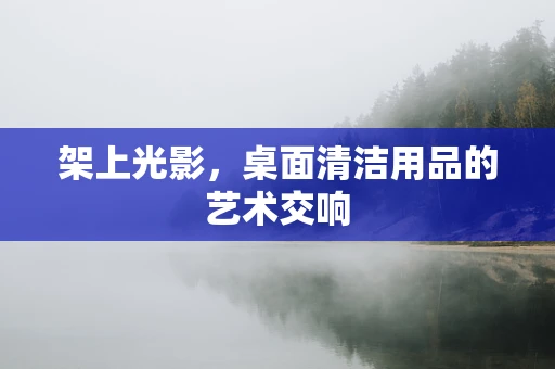 架上光影，桌面清洁用品的艺术交响
