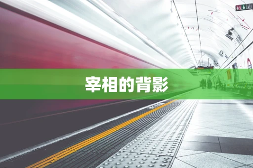 宰相的背影