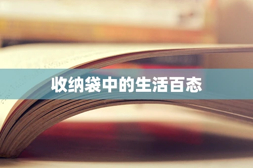收纳袋中的生活百态