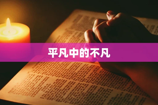 平凡中的不凡