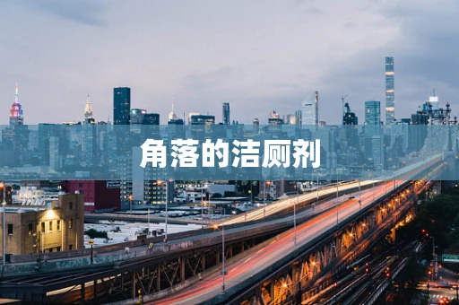 角落的洁厕剂