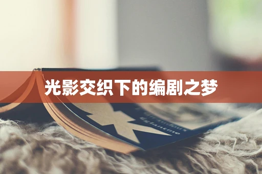 光影交织下的编剧之梦