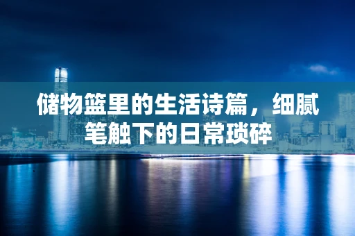 储物篮里的生活诗篇，细腻笔触下的日常琐碎