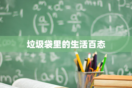 垃圾袋里的生活百态