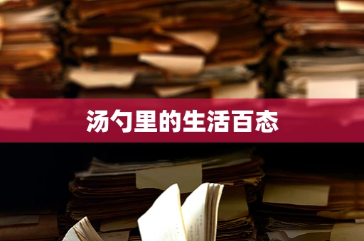 汤勺里的生活百态